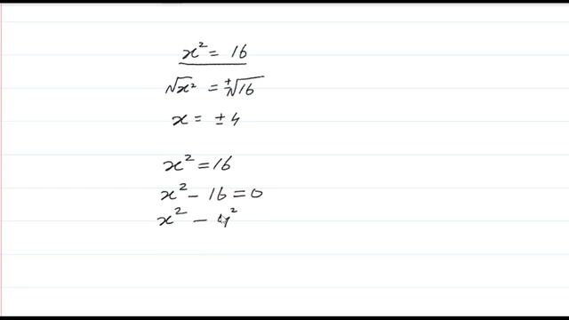 Why Do We Use Plus Minus In Square Root