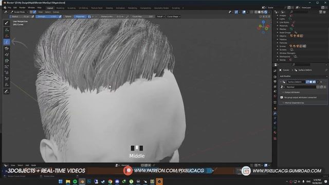Full Guide to Create Hair in Blender With No Geometry Node Knowledge смотреть онлайн