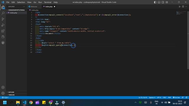 READING DATA FROM MySQL DATABASE USING PHP | phpMyAdmin | codeayan смотреть онлайн