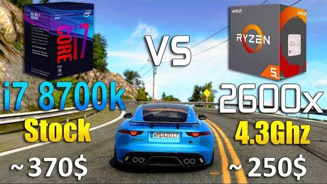 Ryzen 5 2600x Vs Core I7 8700k Test In 8 Games