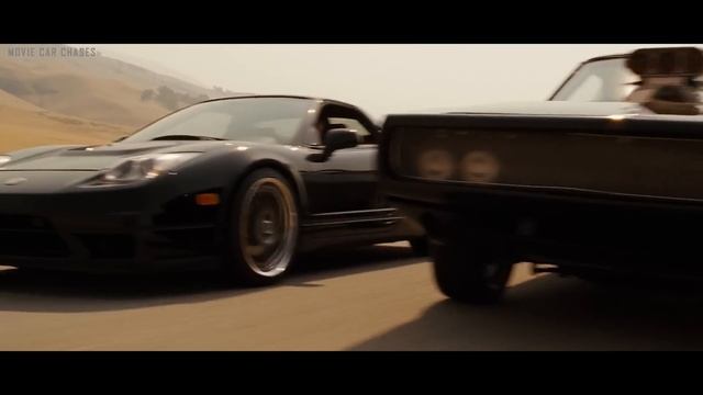 FAST and FURIOUS 4 - Ending Chase (Charger, NSX-R & Trans Am vs Bus MC-9) #1080HD смотреть онлайн