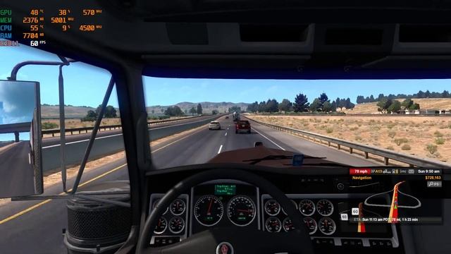 American Truck Simulator on NVIDIA GeForce GTX 1660 Ti (1080p) смотреть онлайн