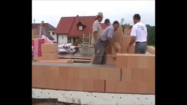 Кладка керамических блоков смотреть онлайн