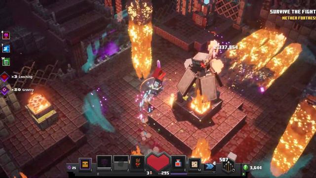 Hovering Inferno Boss Battle In The Nether Fortress! (Minecraft Dungeons Flames of The Nether DLC) смотреть онлайн