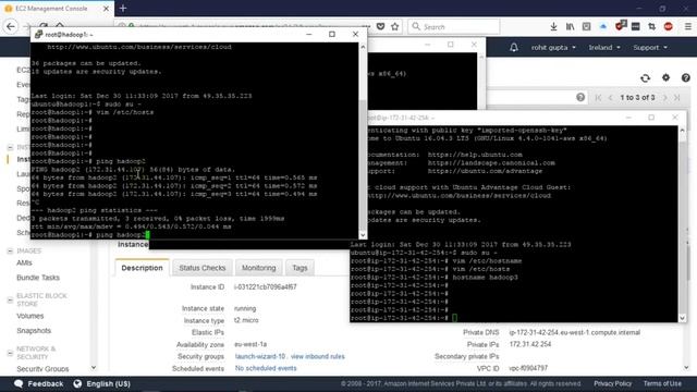 Apache Hadoop Multi-Node Cluster Setup on Amazon EC2 Instance смотреть онлайн