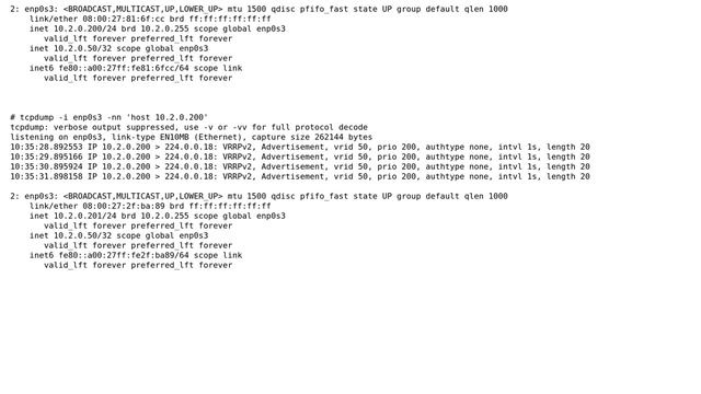 Split brain on keepalived but both hosts get each others messages смотреть онлайн
