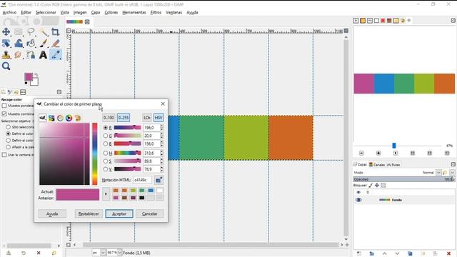 Uso de recoge-color en Gimp смотреть онлайн