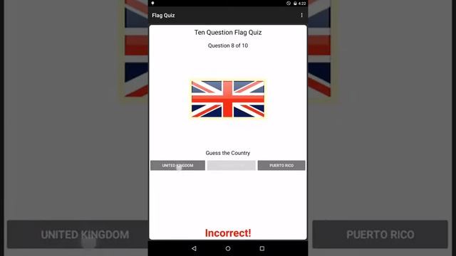 Flag Quiz Android Game смотреть онлайн