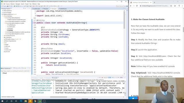 JPA Auditing Tutorial in Spring Boot - Step by Step смотреть онлайн