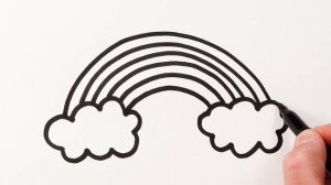 Рисуем фломастерами. Простой милый рисунок. Рисование для детей