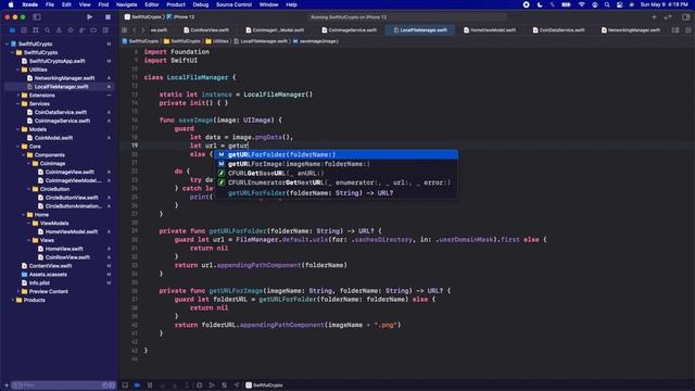 Saving images to the File Manager | SwiftUI Crypto App #9 смотреть онлайн