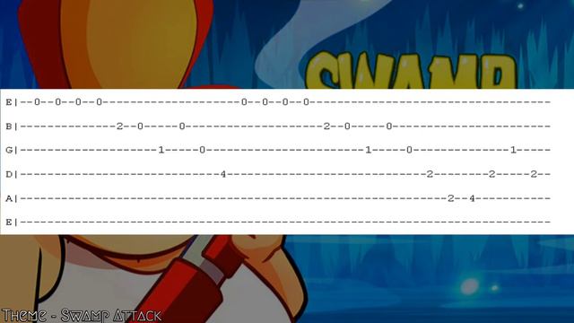 Swamp Attack - Theme GUITAR TABS смотреть онлайн
