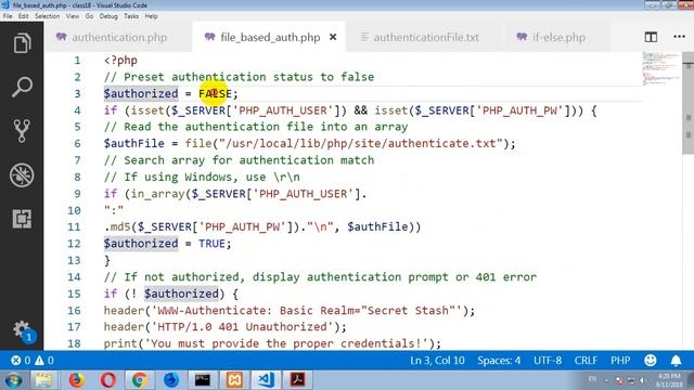 43 auth in PHP part1 смотреть онлайн