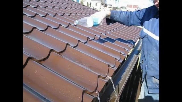 Установка водостока на навес смотреть онлайн