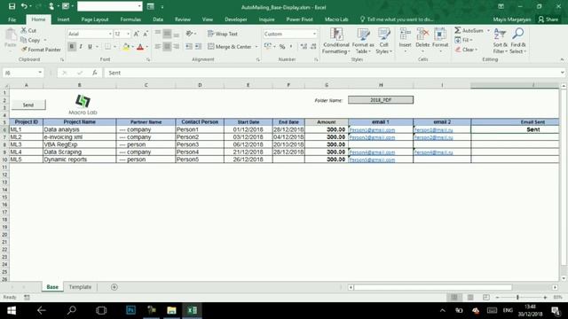VBA Excel: Outlook emails automation смотреть онлайн