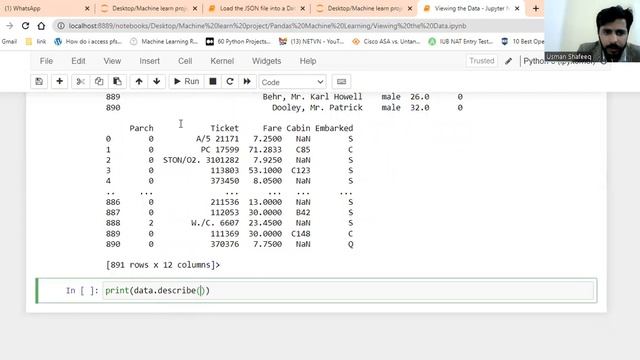 Python Pandas - Analyzing DataFrames |Analyzing DataFrames | Python Pandas Tutorial in Hindi & Urdu смотреть онлайн