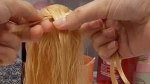 Как сделать причёску ✂️ "Стильная коса" для куклы?