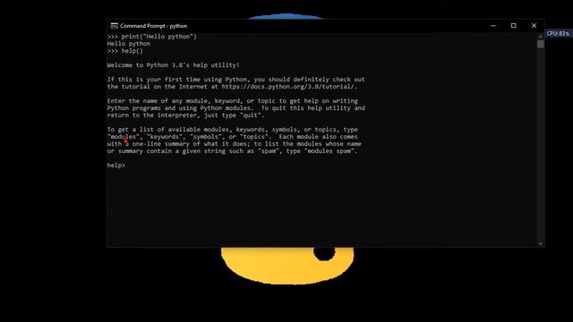 HOW TO USE THE HELP FUNCTION IN PYTHON. смотреть онлайн