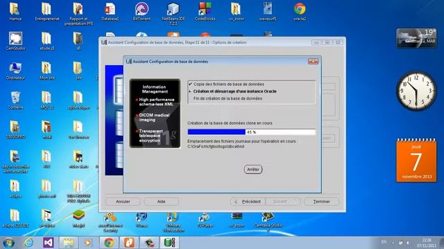 Creation et suppression de BD Oracle 11g смотреть онлайн