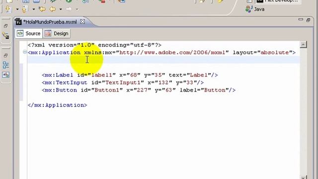 Tutorial Hola Mundo Adobe Flex смотреть онлайн