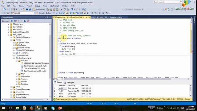 [laptrinh123.com] - Cursor trong SQL SErrver смотреть онлайн