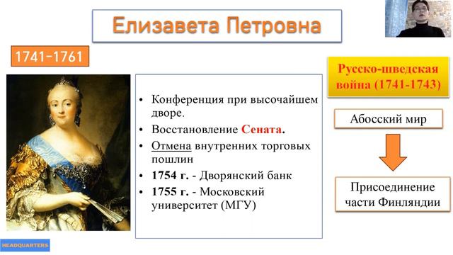 Страсти Дворцовых переворотов / История / Онлайн-школа HeadQuarters смотреть онлайн