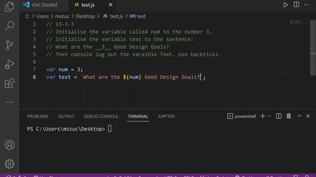 13-3-3 JavaScript Backticks Sentence Formatting смотреть онлайн
