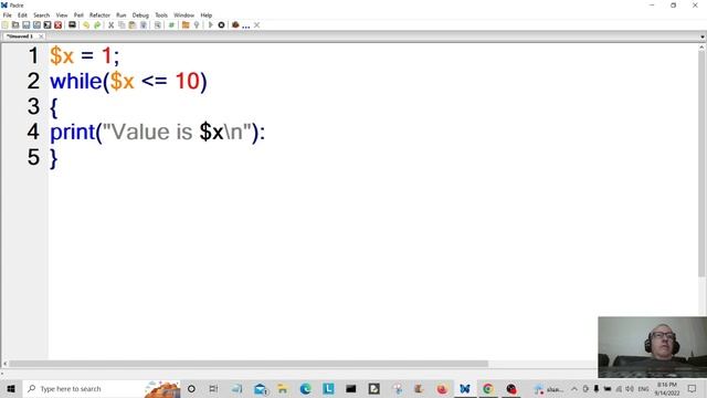 Pearl While Loop - Pearl Programming For Beginners 2022 смотреть онлайн