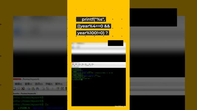 #C program to check leap year using Conditional operator. смотреть онлайн