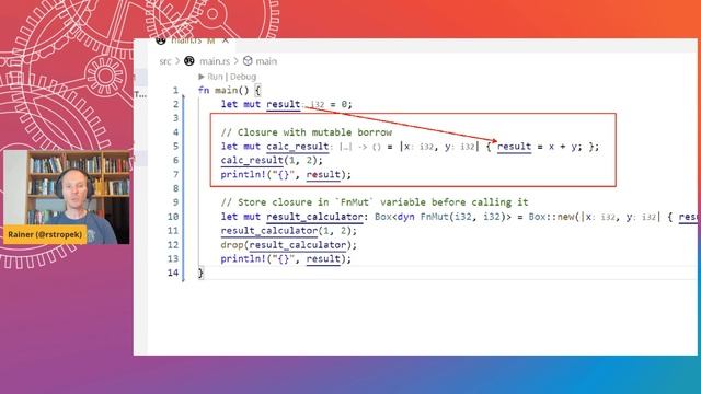 Rust Linz, October 2021 - Rust Closures by Rainer Stropek смотреть онлайн