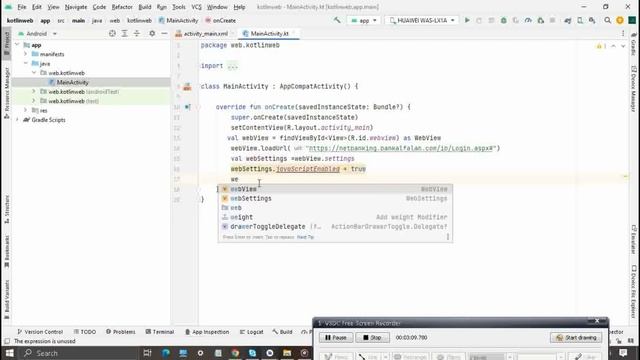 how to convert a website into android application using android studio| kotlin | android studio смотреть онлайн