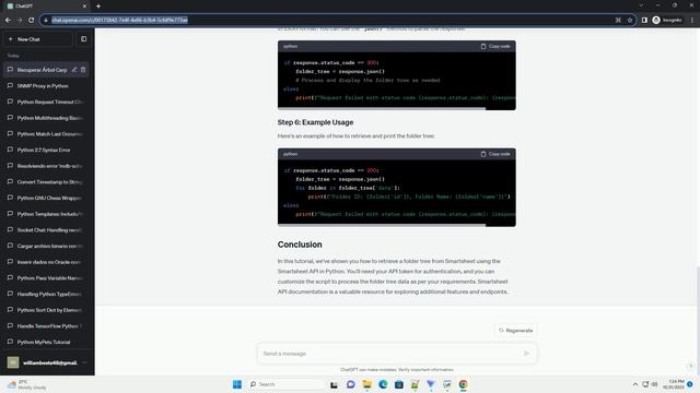 How To Retrieve Folder Tree With Smartsheets API Python смотреть онлайн