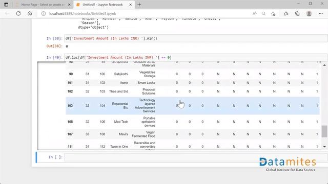 Find row with minimum value in Column | Python Pandas Tutorial смотреть онлайн