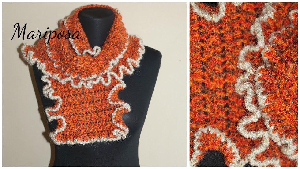 Шарф крючком. Scarf Crochet.