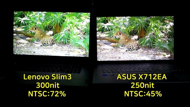 Lenovo slim3 vs ASUS X712EA 중저가 17인치노트북 대놓고 비교 (feat. 300nit NTSC:72% VS 250nit NTSC:45% 비교) смотреть онлайн