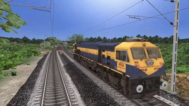 Rescue of Train 22610 SF Express | BUMPY RAILROAD | Train Simulator | TS 2022 | KR King of Gamer смотреть онлайн