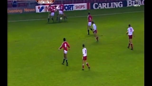 Man Utd v Wrexham 1990/91 European Cup Winners Cup 2nd Round, 1st Leg смотреть онлайн