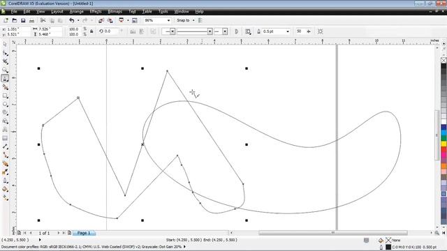 How to use (B-Spline, Polyline, 3-Point Curve) in CorelDraw смотреть онлайн
