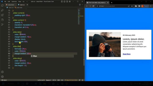 How to Create a Responsive Slider with - Swiper js смотреть онлайн