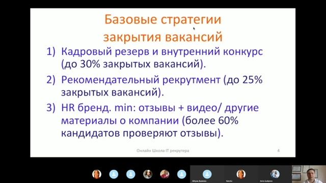 Обучение it рекрутингу. Стратегия подбора персонала. Рекомендательный рекрутмент. смотреть онлайн