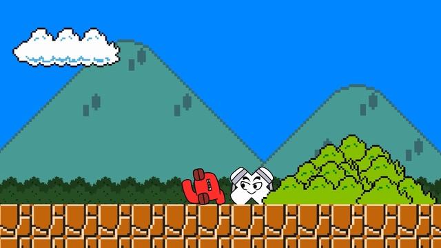 Mario vs the Giant Flower Power-Ups maze in New Super Mario Bros. Wii | Game Animation смотреть онлайн
