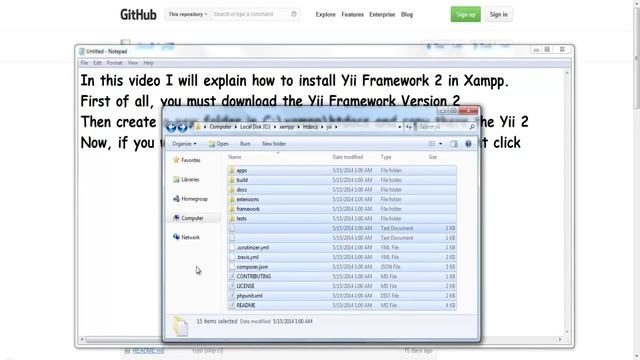 How to install Yii Framework 2 in Xampp смотреть онлайн