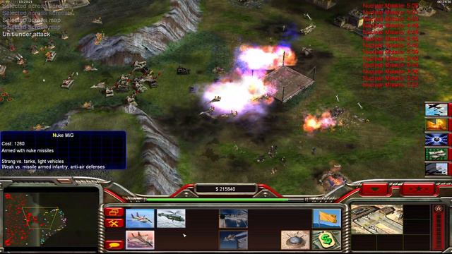 China Air Force vs 7 GLA Command & Conquer TM Generals Zero Hour Mod Reveal. смотреть онлайн