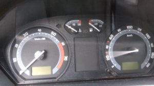 Тест комбинации приборов Шкода Фабия мк 1 с помощью Vag com 409.1