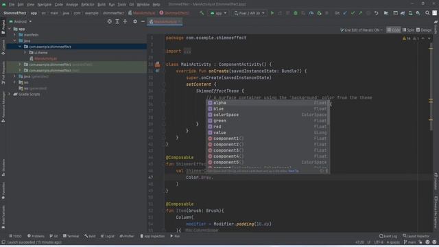 Shimmer Effect Animation implementation in Android Jetpack Compose смотреть онлайн