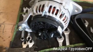 Volvo FH13 генератор на грани клина. Замена всех роликов и ремней.