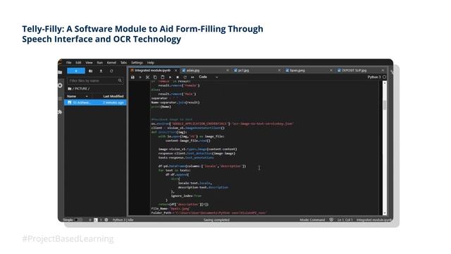 #PBL - A software module to aid form-filling through speech interface and OCR technology | KCT смотреть онлайн