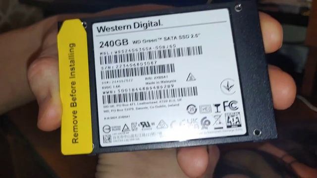 SSD диск Western Digital Green 2.5" 240 ГБ (WDS240G3G0A) от Ozon. Распаковка. | SSD по скидке с Озо смотреть онлайн