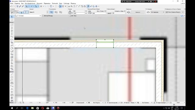 Стены, окна, двери в Archicad. Современный коттедж в ArchiCad 21 смотреть онлайн