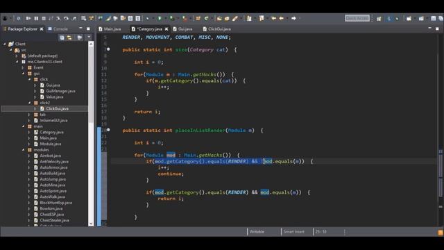 Coding A Minecraft Hacked Client - A Custom Click GUI